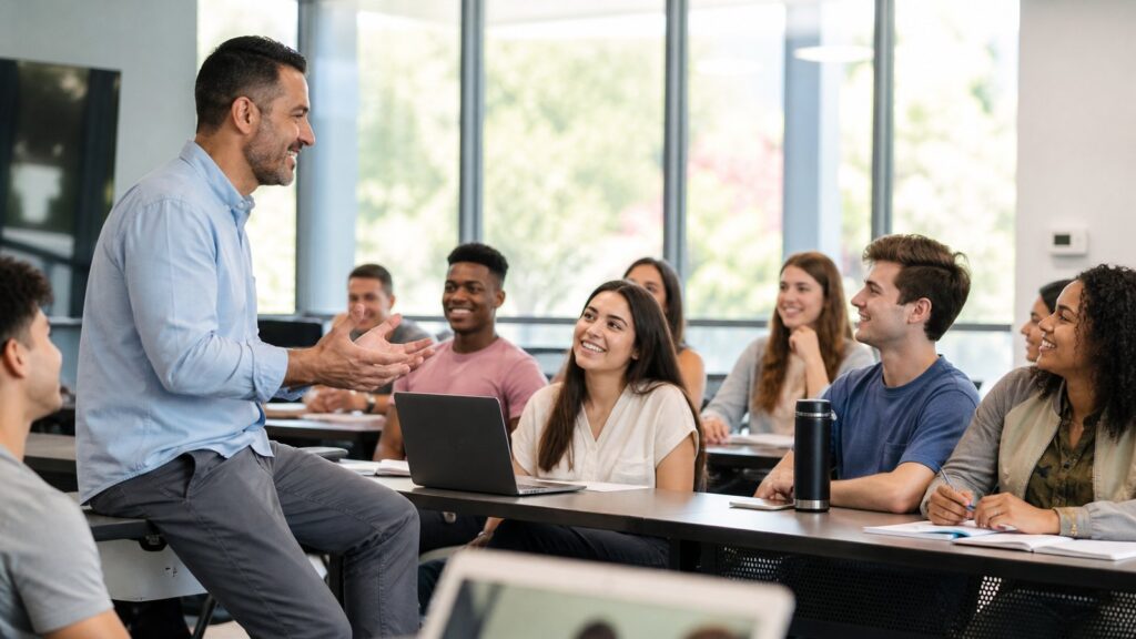 Intercâmbio de professores une salas de aula do Brasil e dos EUA